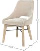 LH Home Gia Light Driftwood/Sand Curved Dining Chair-2
