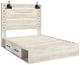 Signature Design by Ashley® Cambeck Whitewash Queen 2-Drawer Storage Panel Bed-4