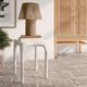 TOV Furniture Skully Cream Fiber Stone Indoor/Outdoor Side Table-1
