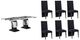 Global Furniture USA D12 7-Piece Black/White Dining Set-0