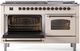 Ilve® Nostalgie II Series 60" Antique White Pro Style Dual Fuel Range-2