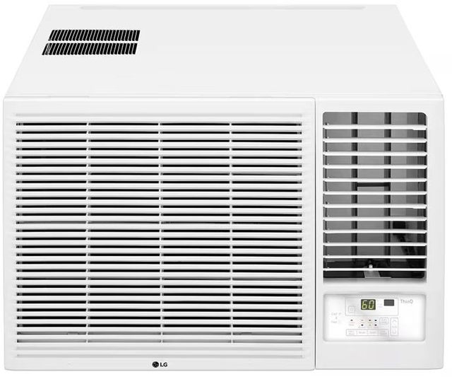 LG 18,000 BTU White Smart Window Mount Air Conditioner with 12,000 BTU's Heating-0
