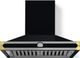 La Cornue CornuFé 90 AlberTine 36" Gloss Black Wall Mounted Chimney Hood-0