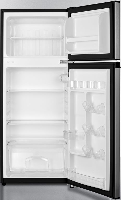 Summit® 4.5 Cu. Ft. Stainless Steel Compact Top Freezer Refrigerator-2