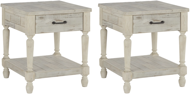 Signature Design by Ashley® Shawnalore 2-Piece Whitewash Living Room Table Set-0