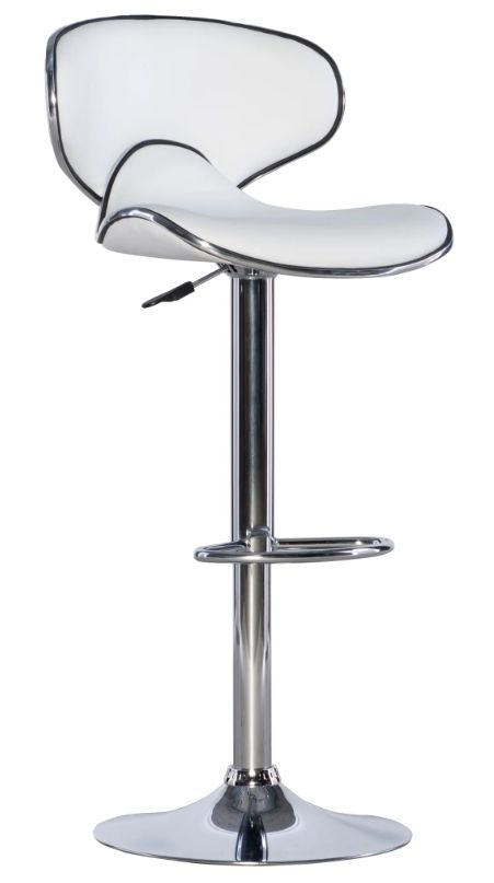 Powell® Beldon White Adjustable Bar Stool-0