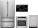 Thor Kitchen® 4 Piece Stainless Steel Induction Kitchen Package-0