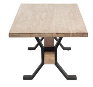 Nest Home Collections Missoula Antique Natural White Coffee Table-2
