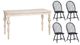  Crestview Collection Harvest 5-Piece Black/White Dining Set-0
