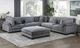 Homelegance® Traverse 6-Piece Gray Modular Sectional with Ottoman-1