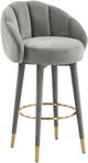 TOV Furniture Myla Light Gray Swivel Bar Stool-0