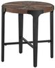 Steve Silver Co. Chevron 3-Piece Cinnamon Top Occasional Table Set with Black Base-3
