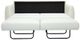 Luonto® Furniture Jamie White Queen Jumbo Loveseat Sleeper-1