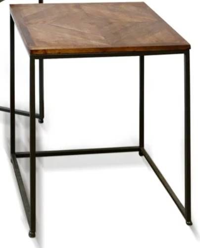 Stylecraft 3-Piece Black/Brown Nesting Table  Set-1