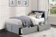 Homelegance® Orion Gray Youth Twin Storage Bookcase Bed-1