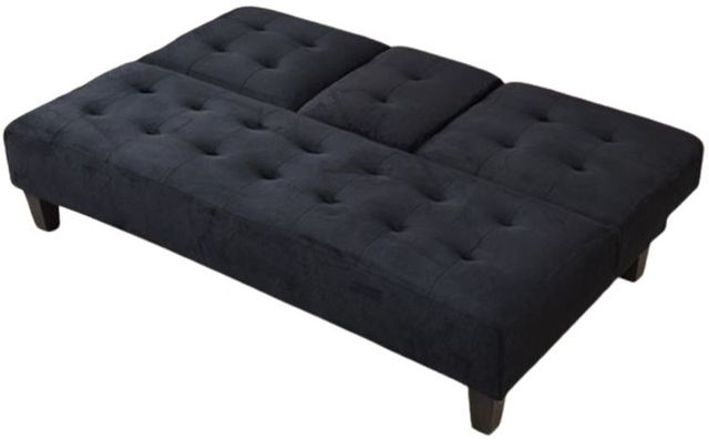 Milton Greens Stars Black Dacron Futon Sofa Bed-2