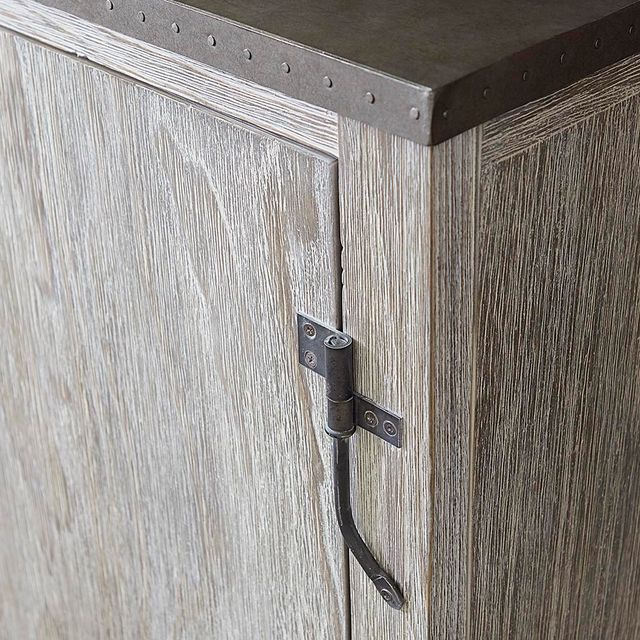 Bassett® Furniture Antiquities Driftwood Oak 44" Boatmaker's Cabinet-3