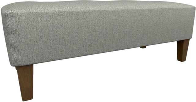 Best® Home Furnishings Customizable Kenai Bench with Dark Walnut Legs and Two Pillows-0