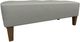 Best® Home Furnishings Customizable Kenai Bench with Dark Walnut Legs and Two Pillows-0