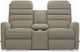 La-Z-Boy® Forum Grey Wall Reclining Loveseat with Console-1