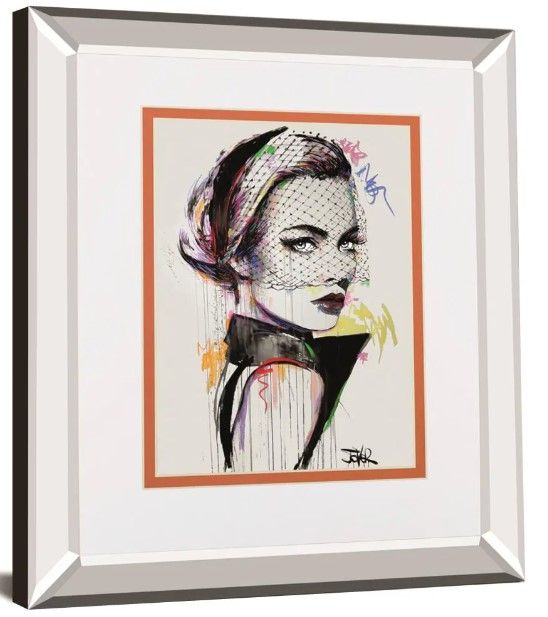 Classy Art Virginia By Loui Jover Mirror Framed Wall Art-0