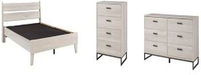 Signature Design by Ashley® Socalle 3-Piece Natural Full Platform Bed Set-0