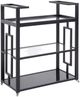Decor-Rest® Furniture LTD Apollo Black Bar Cart-0