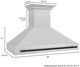 ZLINE Autograph Edition 48" Satin Stainless Steel Wall Mounted Range Hood with Matte Black Handle-2
