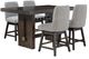 Signature Design by Ashley® Burkhaus 5-Piece Dark Brown Counter Height Dining Table Set-0