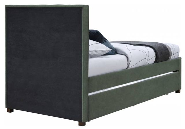 Meridian Furniture Hudson Green Twin Upholstered Trundle Bed-3