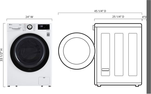 LG 2.4 Cu. Ft. White Front Load Washer-7