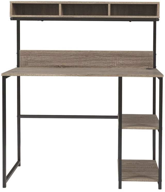 Signature Design by Ashley® Daylicrew Grayish Brown Office Desk and Hutch-0