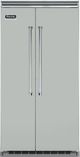 Viking® 5 Series 42 in. 25.3 Cu. Ft. Arctic Grey Built In Side-by-Side Refrigerator-0