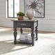 Liberty Furniture Ocean Isle Slate End Table with Weathered Pine Top-3