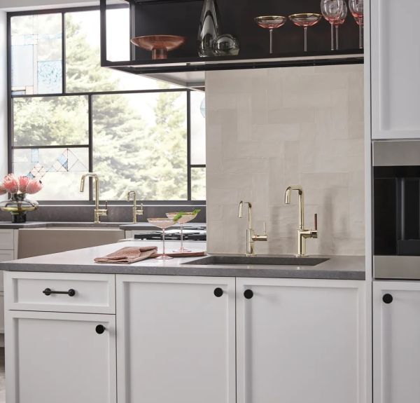 Brizo Odin® Brilliance® Polished Nickel Faucet Wood Lever Handle Kit-1