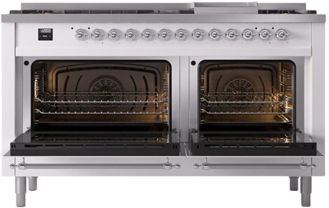 Ilve® Nostalgie II Series 60" Custom RAL Color Pro Style Dual Fuel Range-1