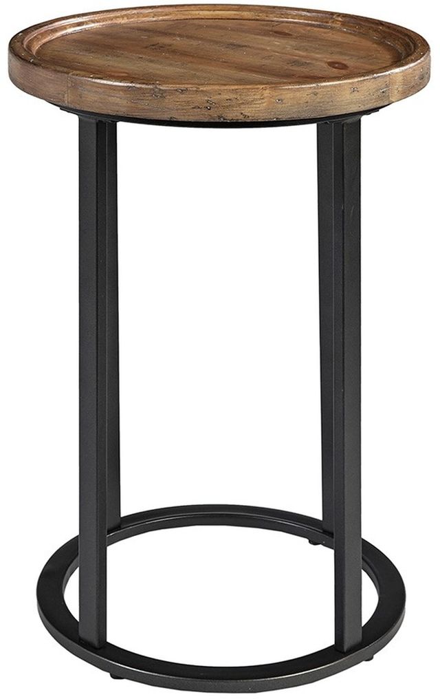 Olliix by Martha Stewart Reclaimed Oak/Iron Irisa Round Accent Table-2
