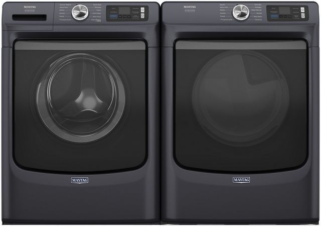 Maytag® Midnight Steel Front Load Laundry Pair