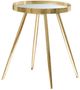 Coaster® Kaelyn 4-Piece Mirrored Top Occasional Table with Gold Base Set-1