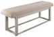 Vaughan-Bassett Lodge & Loft Ivory Cream/Soft White Oak Upholstered Bench-0