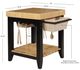 Powell® Kolton Black/Brown Kitchen Island-2