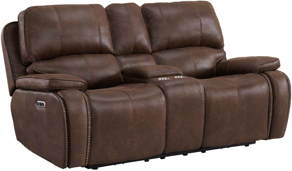 Elements International Atlantis Heritage Brown Power Reclining