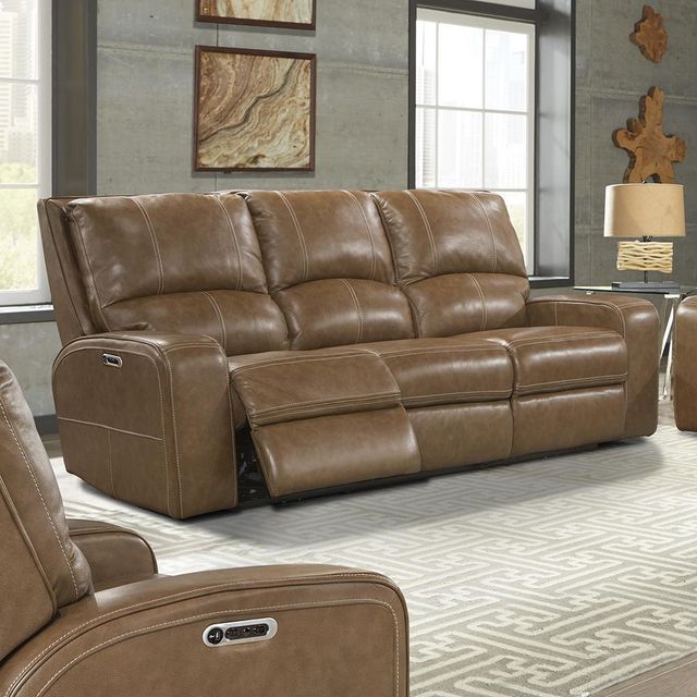 Parker House® Swift Bourbon Power Reclining Sofa with Power Headrest-1