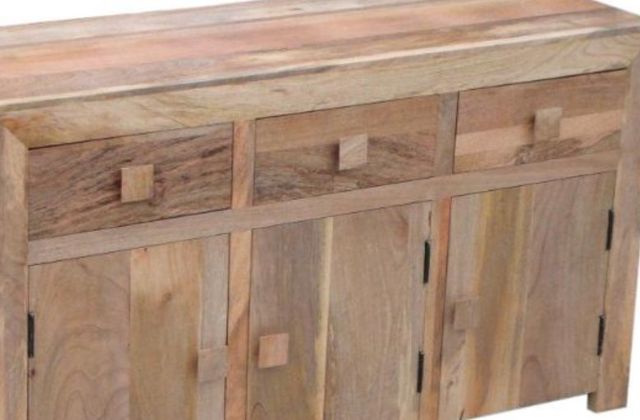 Jaipur Furniture Dakota Light Brown 3-Drawer Sideboard-2