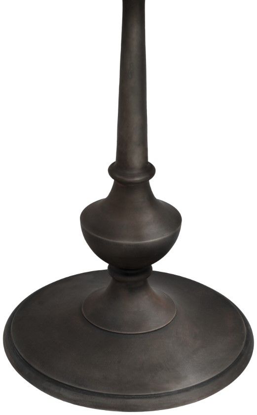 Crestview Collection Versant Gray End Table with Black Base-2