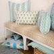 Laura Park Designs Frond French Blue Decorative Pillow-1