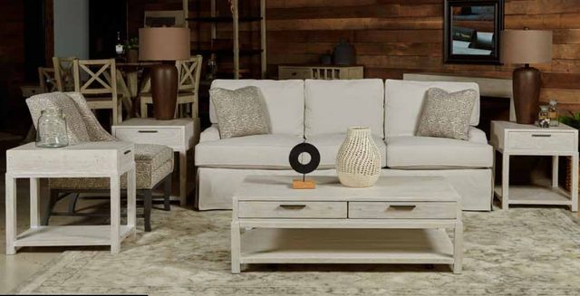 Hammary® Reclamation Place White Sand Rectangular End Table-1