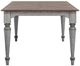 Flexsteel® Plymouth Medium Brown Rectangular Dining Table with Distressed Graywash Legs-2