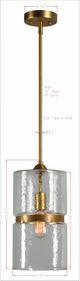 Forty West Felix Gold Pendant Light-1