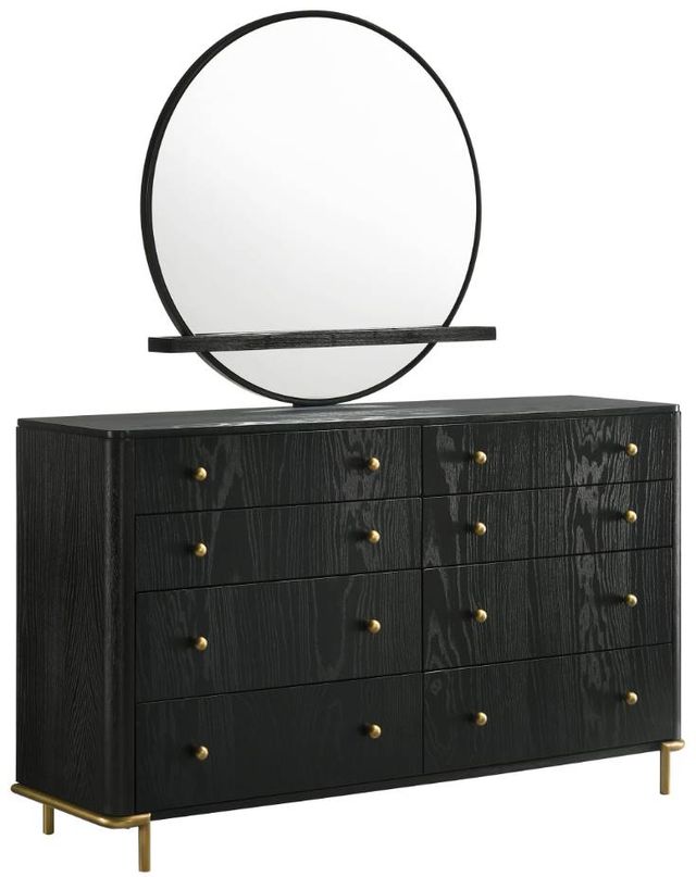 Coaster® Arini Black 8-Drawer Dresser with Mirror-0